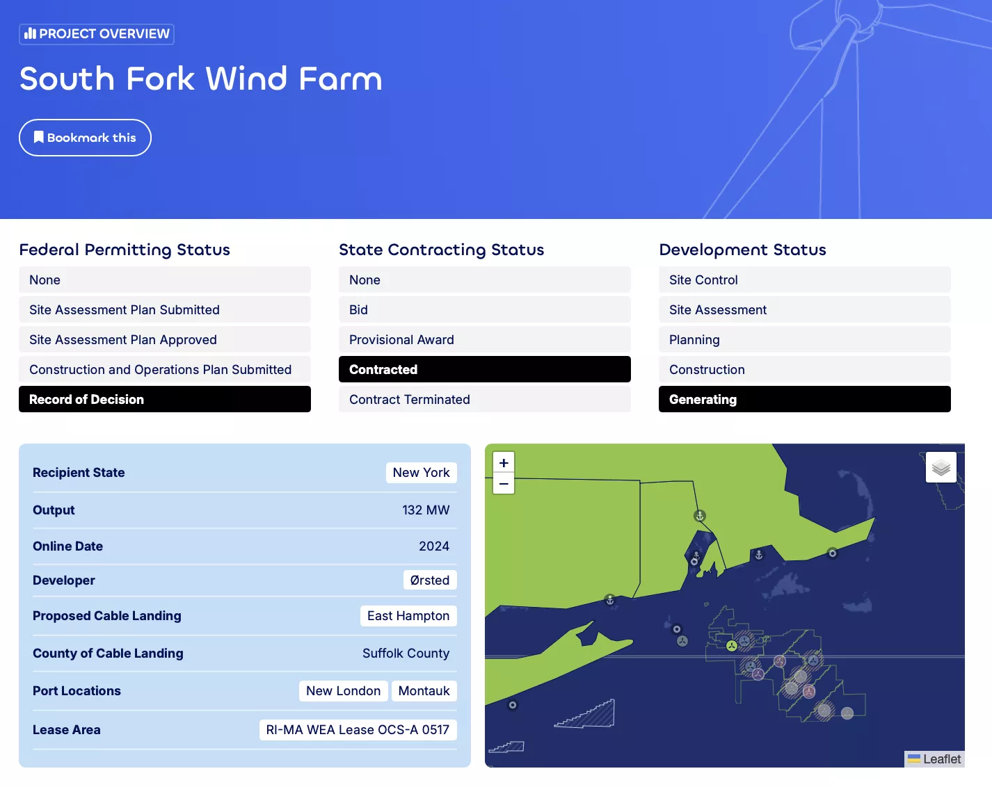 South Fork Wind Page